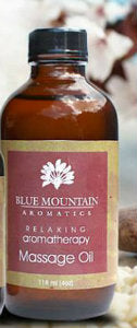 4 oz Blue Mountain Relaxing Massage oil